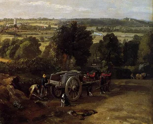 El valle del Stour con la iglesia de Dedham (detalle)